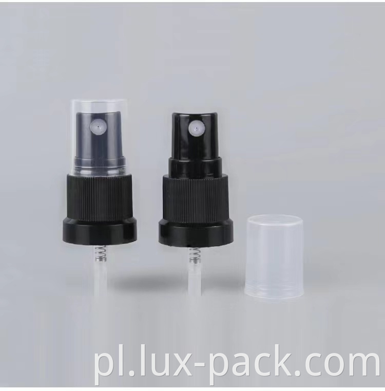Dostosowana 18/415 plastikowa pompa natryskowa do szklanej butelki opakowanie olejku eterycznego 18 mm plastikowy dozownik mgły